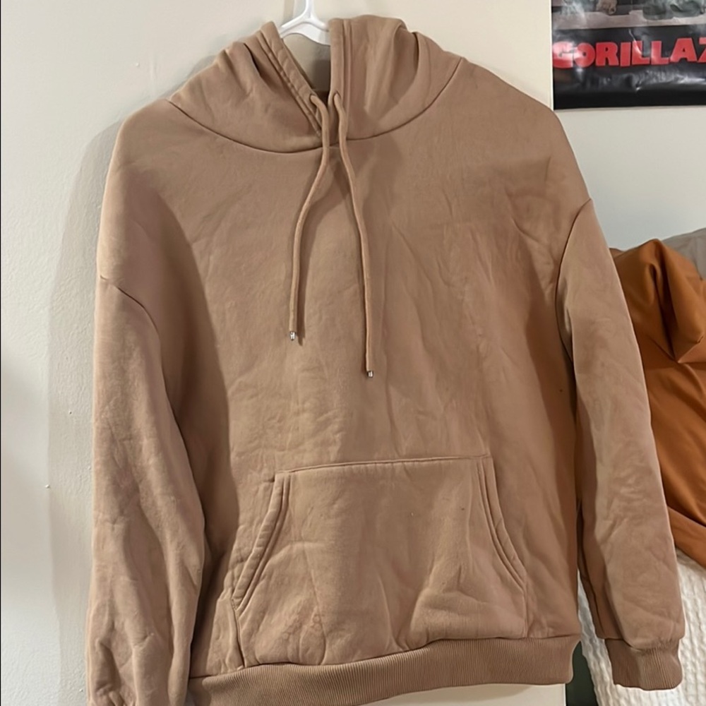SHEIN Tan Crew Neck Sweater Soft Versatile Design